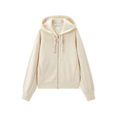 Women's Structured Air-Cotton Hooded Jacket